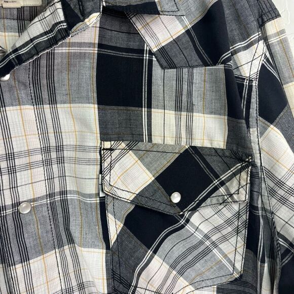 Levis Mens Pearl Snap Button Down Shirt Size XL Western Cowboy - Picture 12 of 15